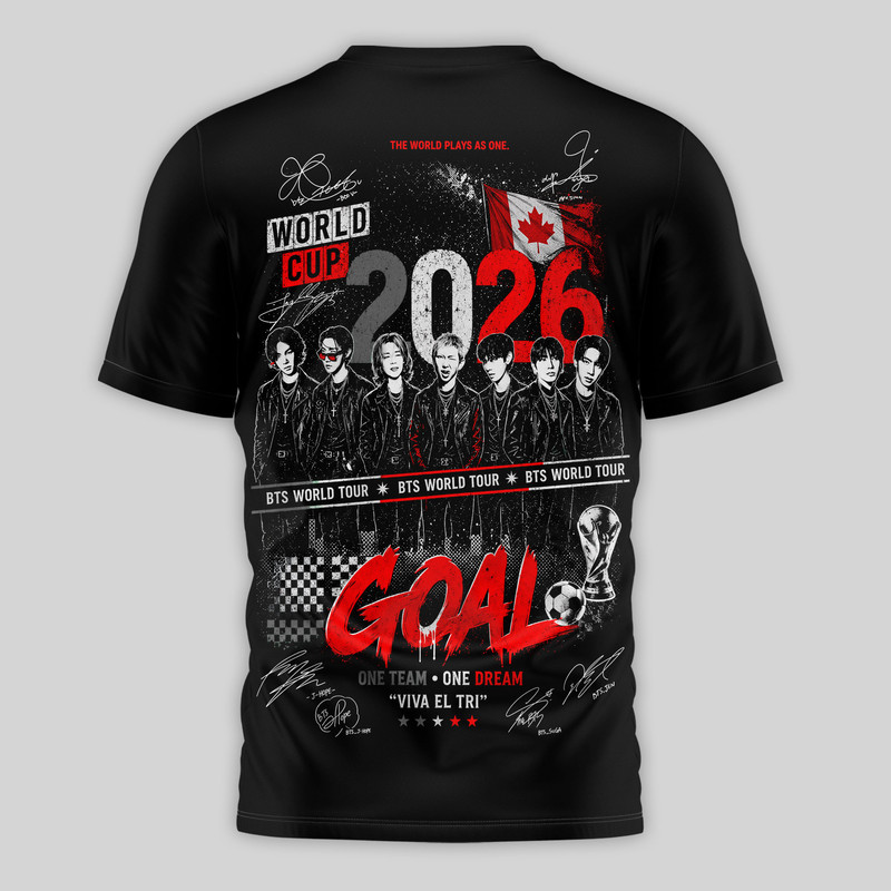 Canada Premium World Cup 2026 x BTS 3D T-Shirt TTH240565 - Image 3