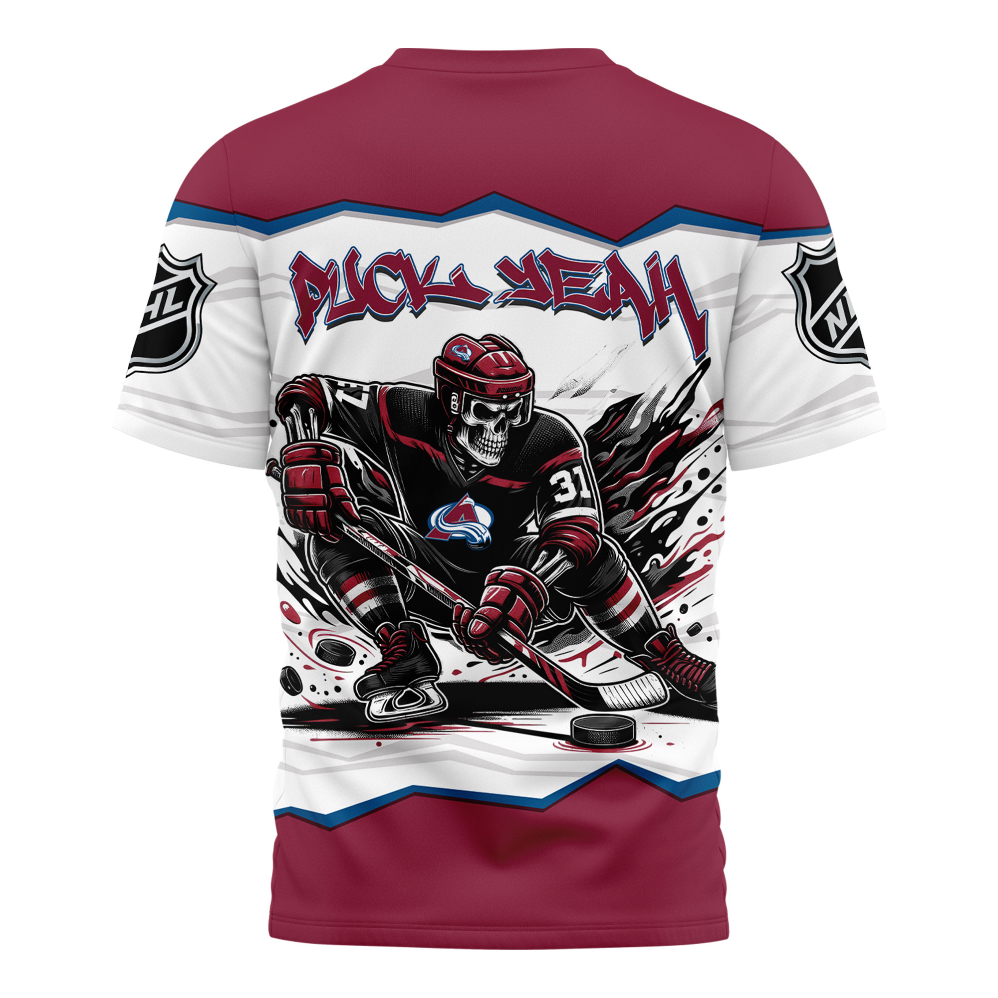 Colorado Avalanche Premium NHL Puck Yeah 3D Shirt TTH240562 - Image 2