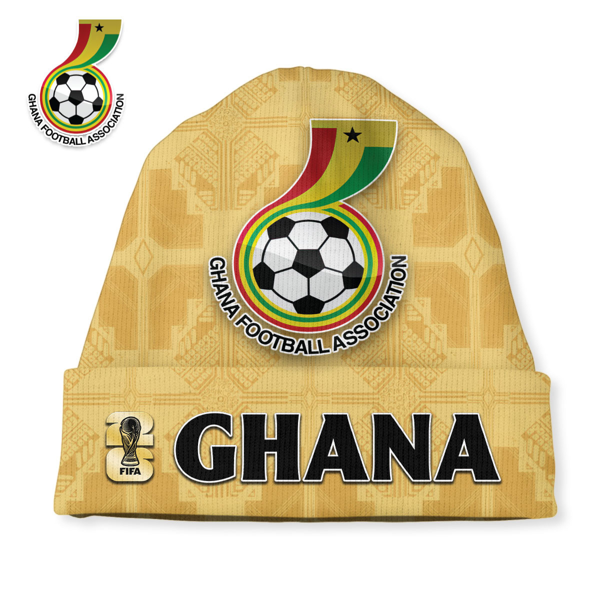 Ghana Premium World Cup 2026 Fever Winter Beanie Hat TTH240556 - Image 2