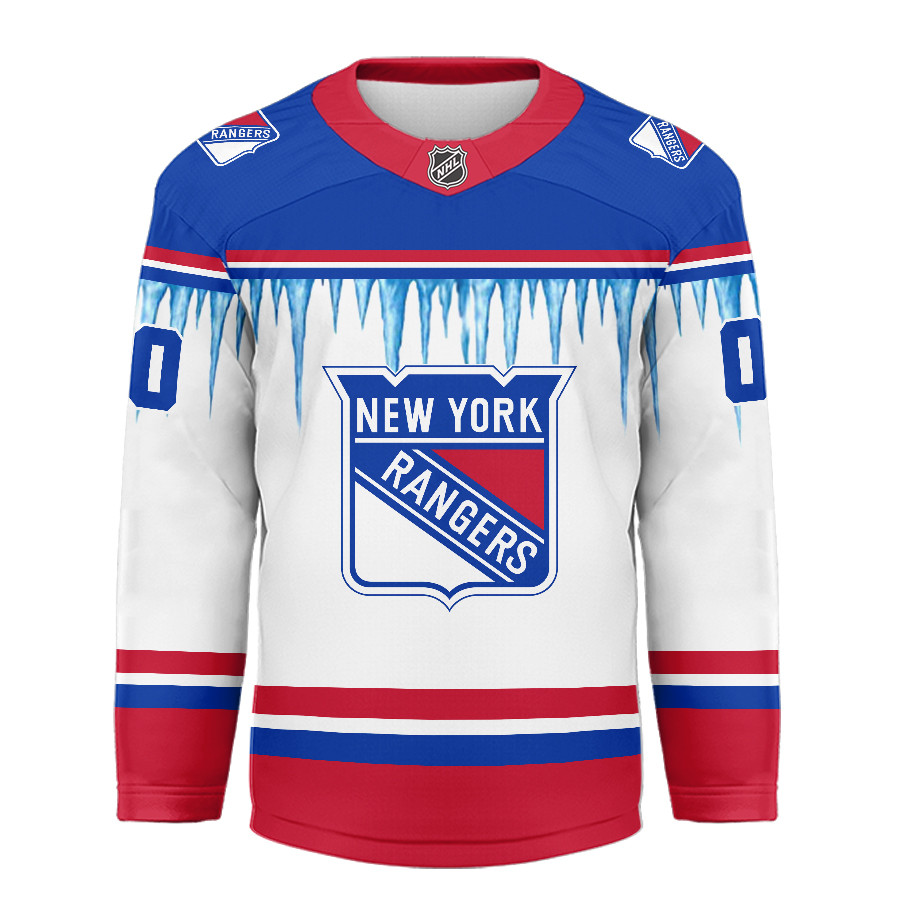 New York Rangers Premium NHL Ice Cold Hockey Jersey TTH240559 - Image 2