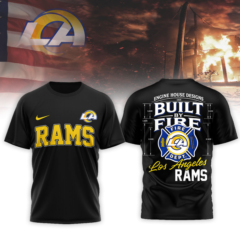Los Angeles Rams Premium NFL Built By Courage Game 3D Shirt TTH240575