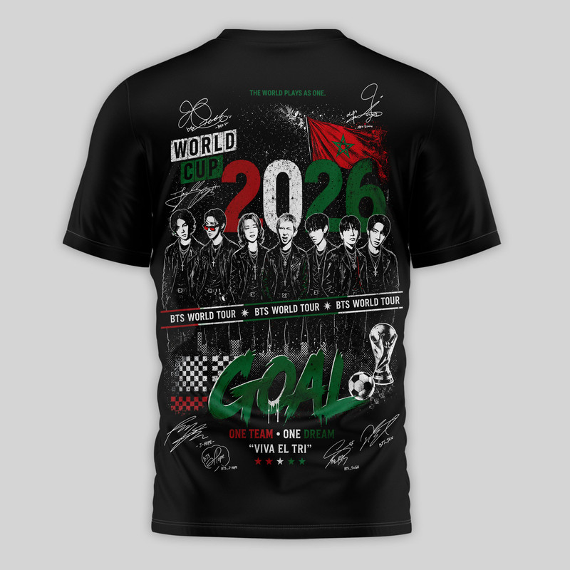 Morocco Premium World Cup 2026 x BTS 3D T-Shirt TTH240565 - Image 3