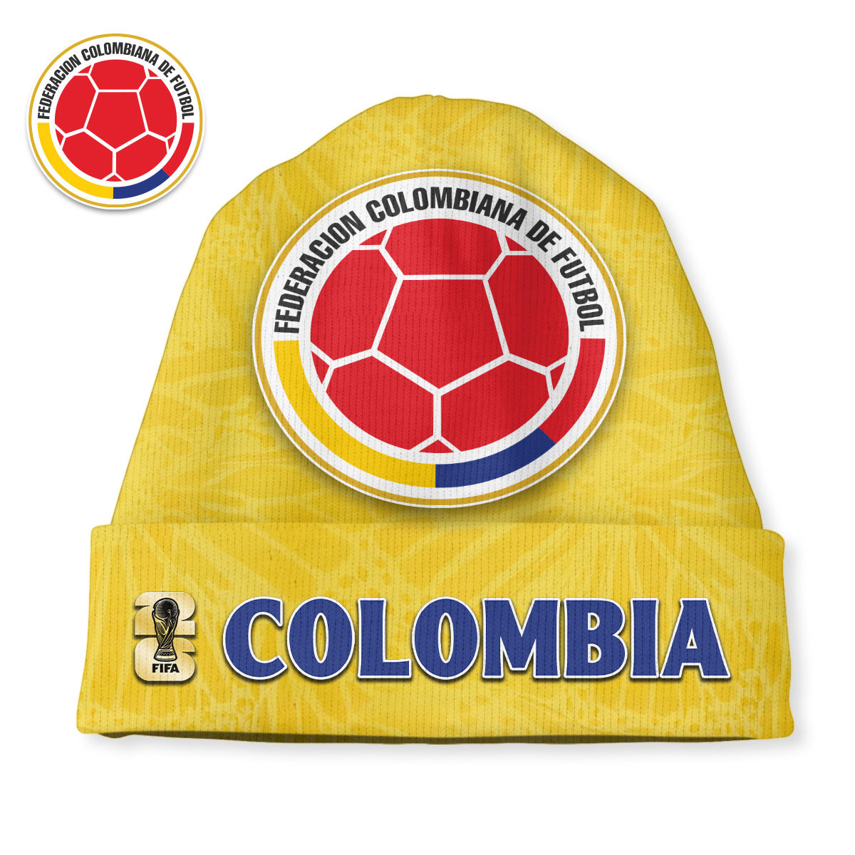 Colombia Premium World Cup 2026 Fever Winter Beanie Hat TTH240556 - Image 2