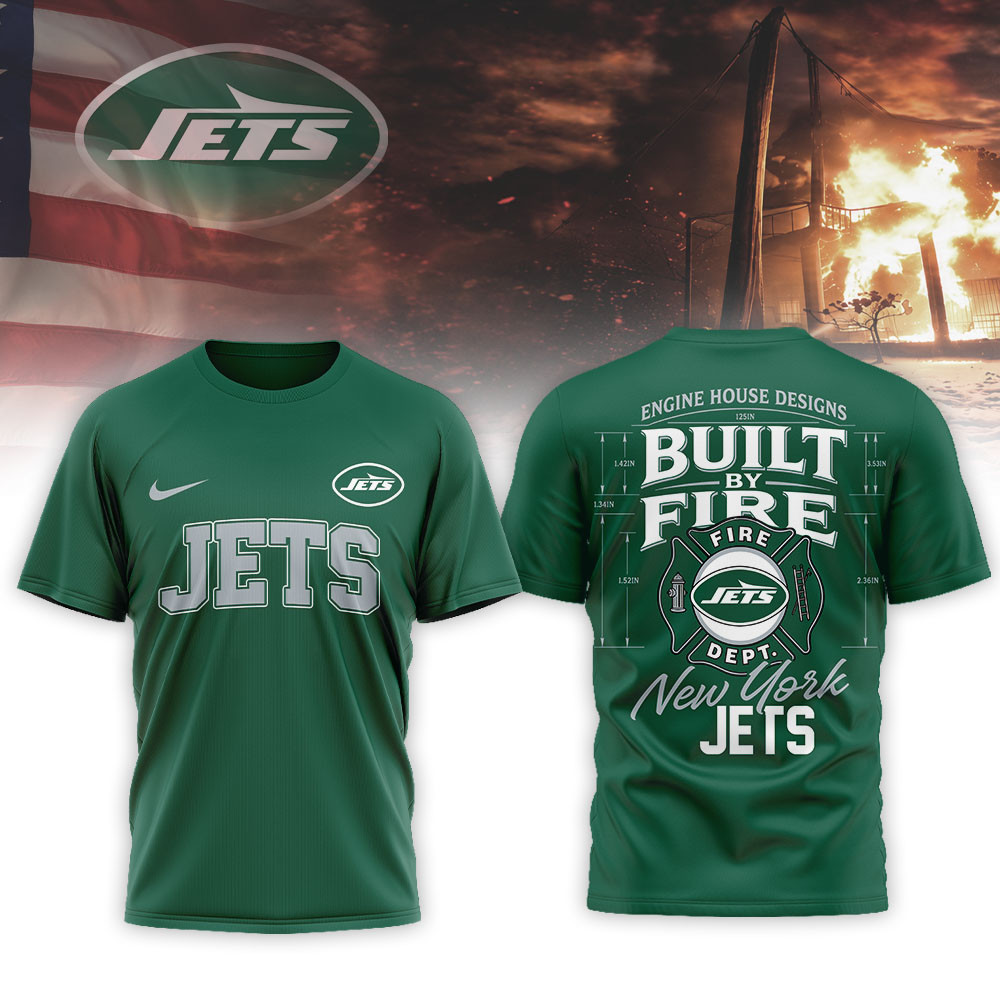 New York Jets Premium NFL Built By Courage Game 3D Shirt TTH240575 - Image 2