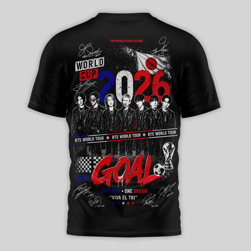 Japan Premium World Cup 2026 x BTS 3D T-Shirt TTH240565 - Image 3