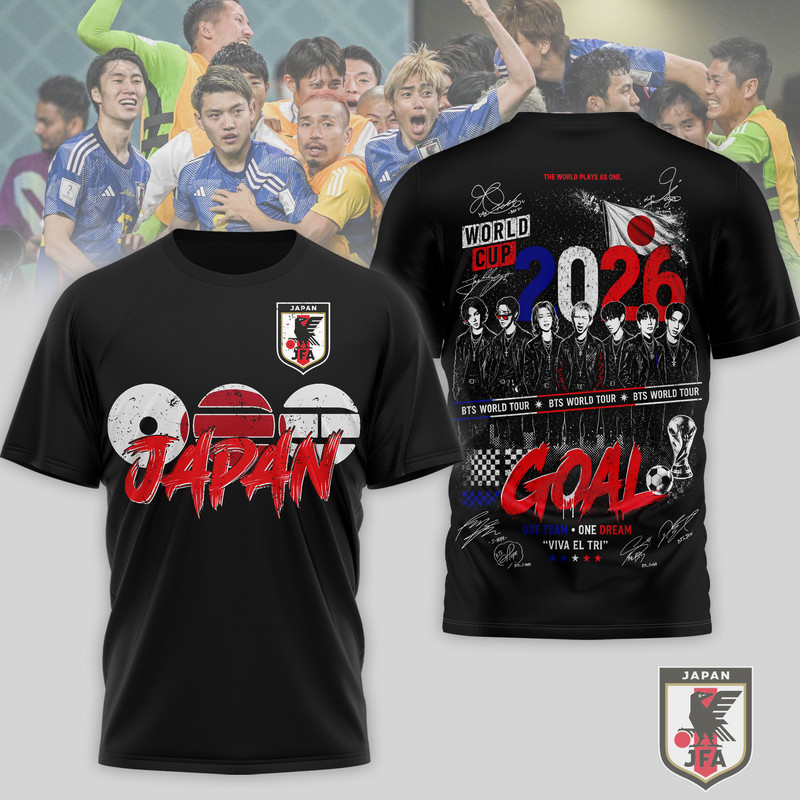 Japan Premium World Cup 2026 x BTS 3D T-Shirt TTH240565 - Image 2