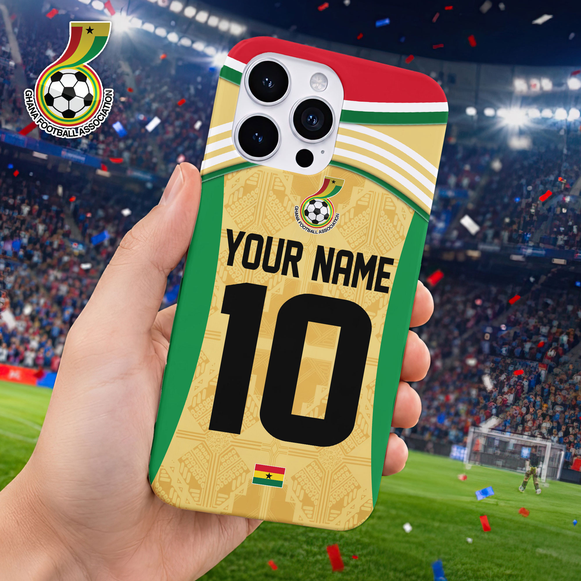 Ghana Premium World Cup 2026 Game Day Custom Case TTH240569