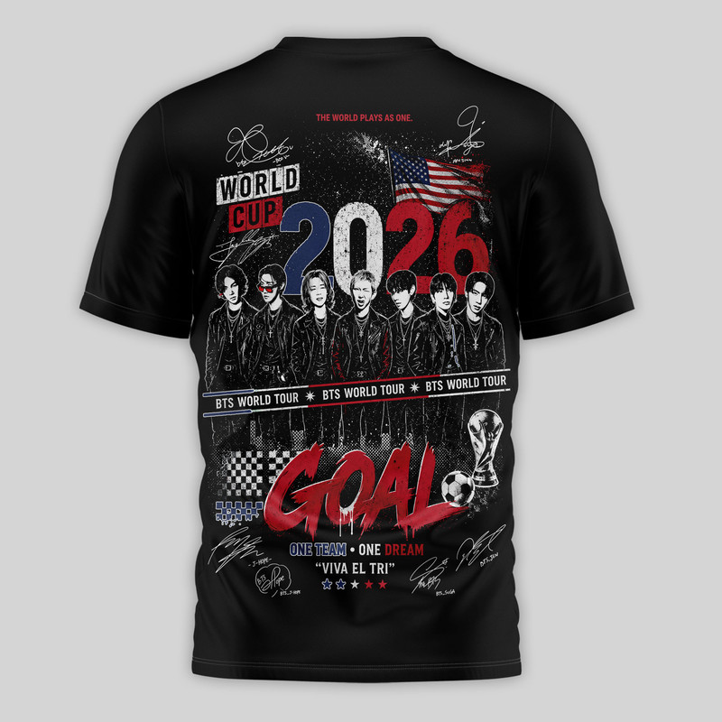 Uruguay Premium World Cup 2026 x BTS 3D T-Shirt TTH240565 - Image 3