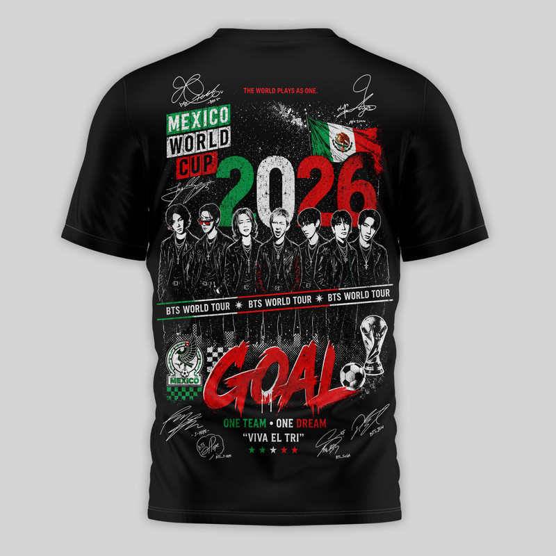 Mexico Premium World Cup 2026 x BTS 3D T-Shirt TTH240565 - Image 3