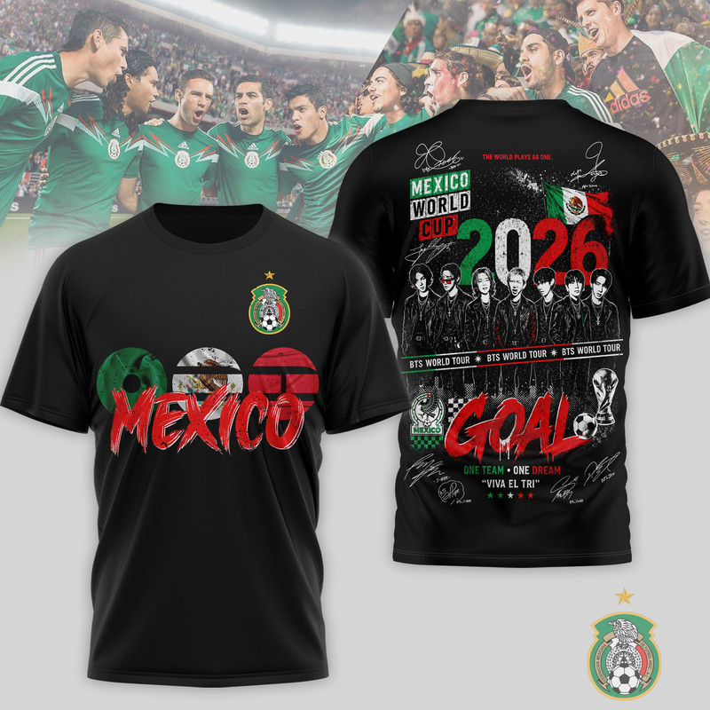 Mexico Premium World Cup 2026 x BTS 3D T-Shirt TTH240565 - Image 2