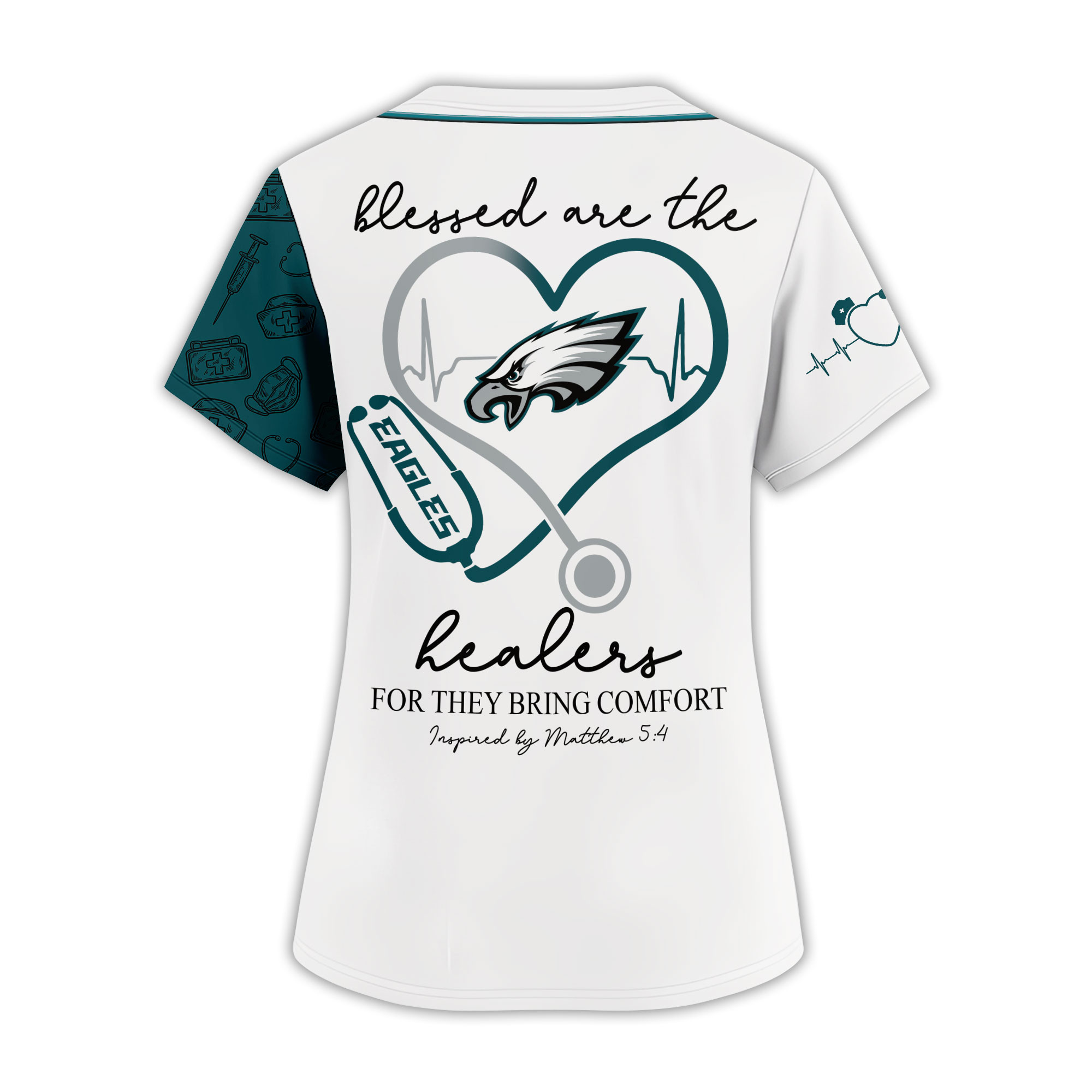 Philadelphia Eagles Premium NFL Faith Hope Healing Shirt TTH240558 - Image 2