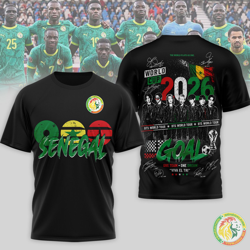 Senegal Premium World Cup 2026 x BTS 3D T-Shirt TTH240565 - Image 2