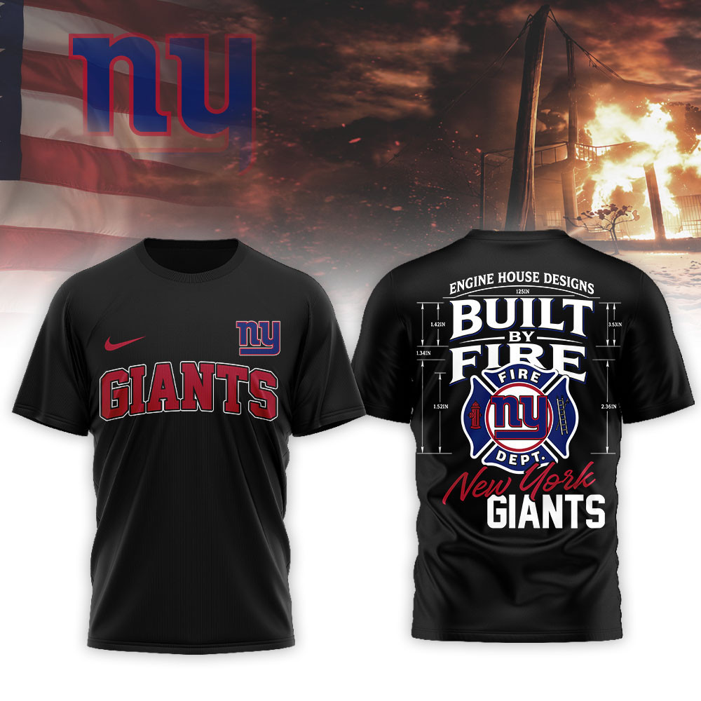New York Giants Premium NFL Built By Courage Game 3D Shirt TTH240575