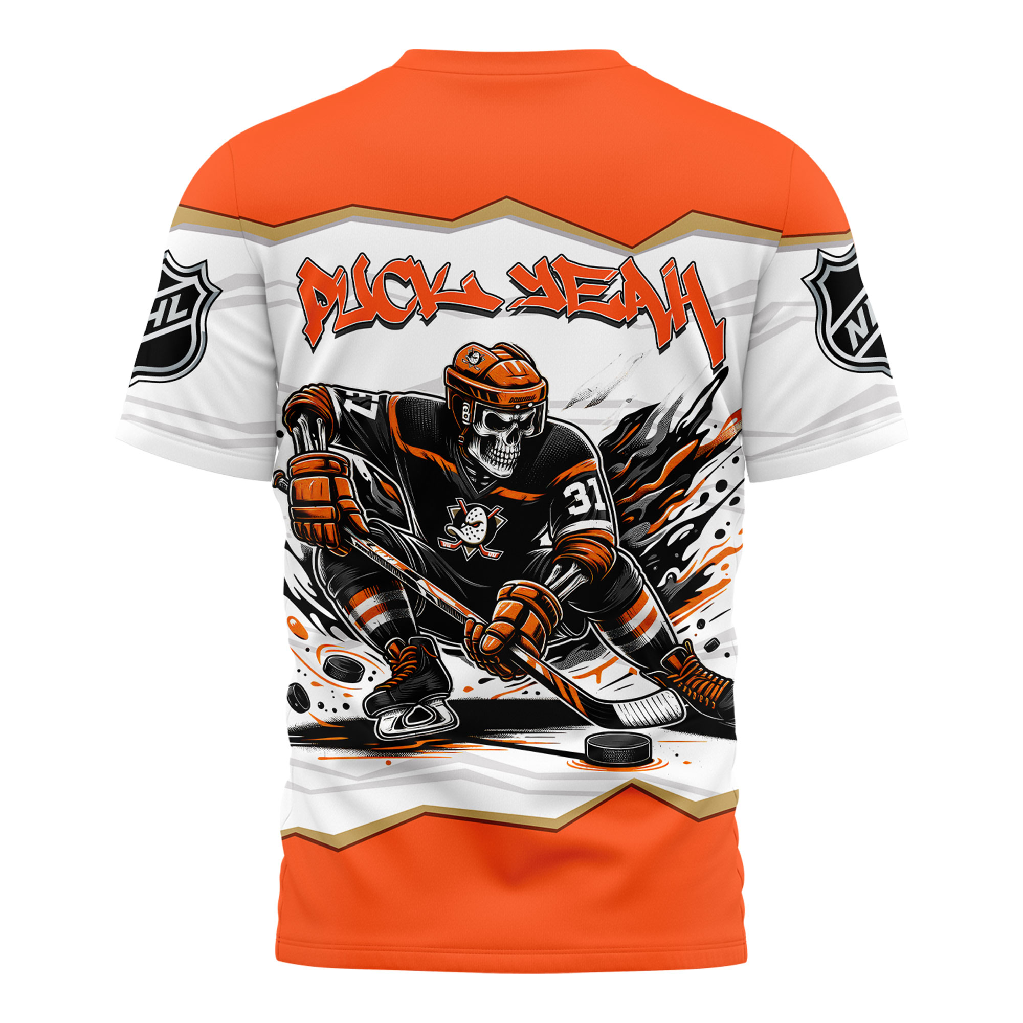 Anaheim Ducks Premium NHL Puck Yeah 3D Shirt TTH240562 - Image 2
