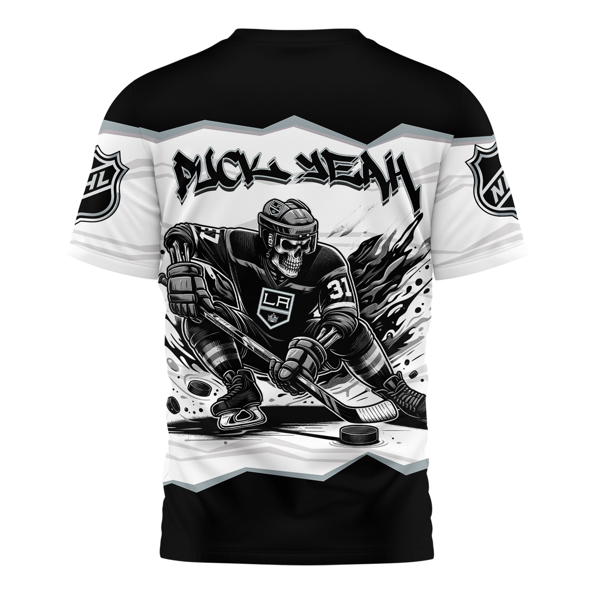 Los Angeles Kings Premium NHL Puck Yeah 3D Shirt TTH240562 - Image 2