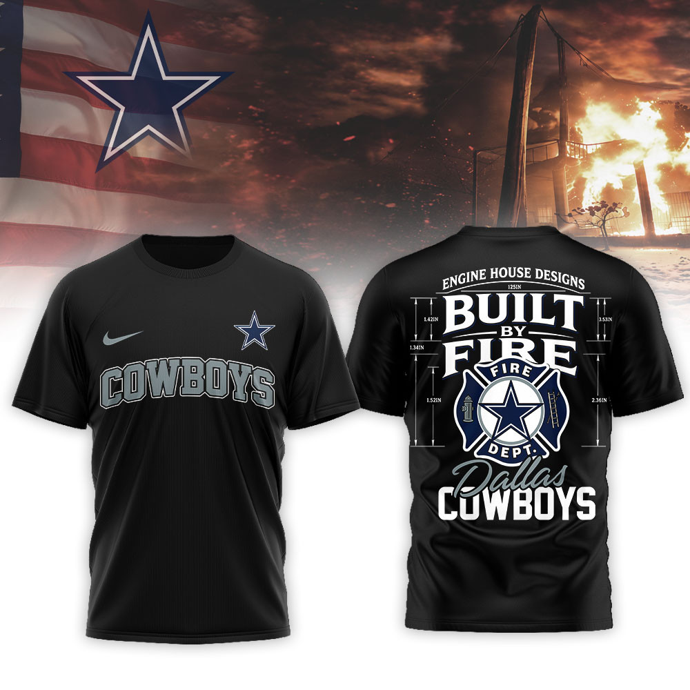 Dallas Cowboys Premium NFL Built By Courage Game 3D Shirt TTH240575