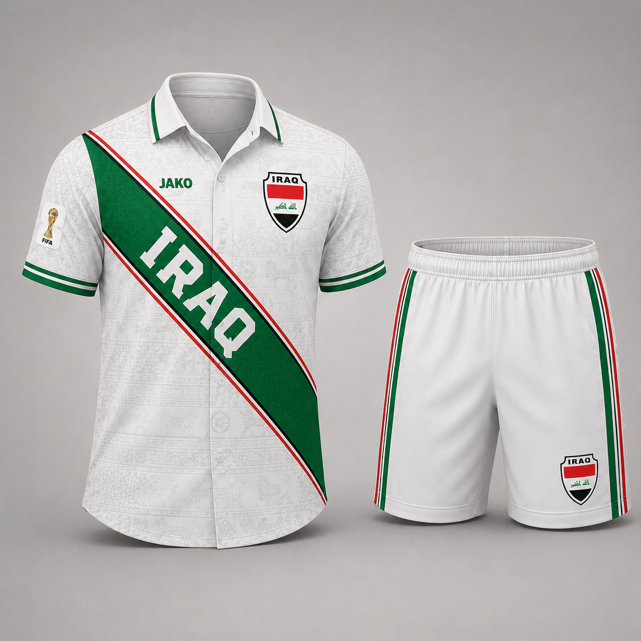 Iraq Premium World Cup 2026 Hawaii Short Set TTH240572