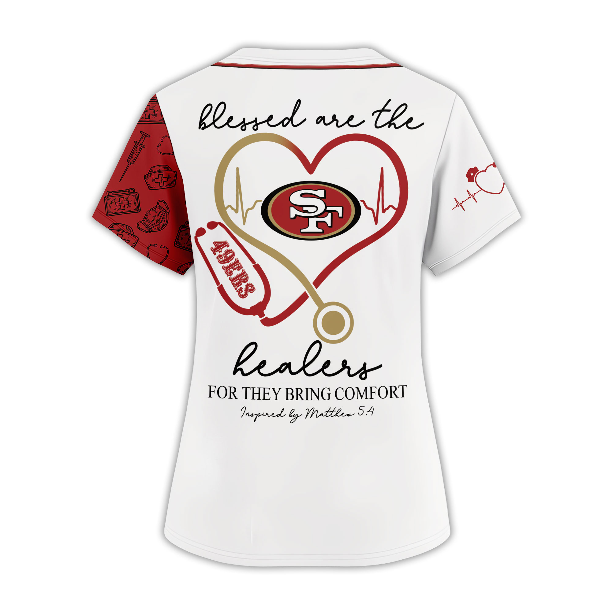 San Francisco 49ers Premium NFL Faith Hope Healing Shirt TTH240558 - Image 2