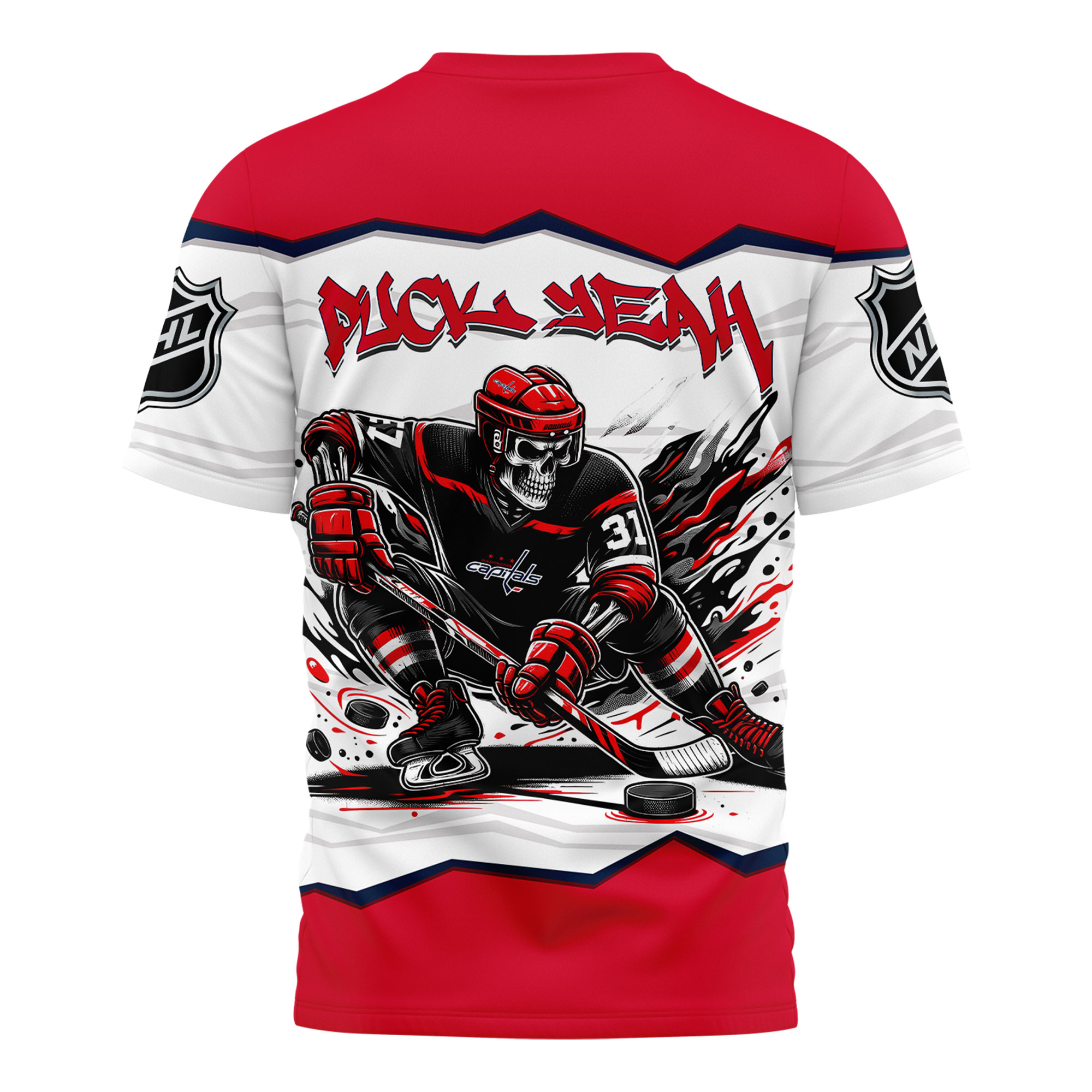 Washington Capitals Premium NHL Puck Yeah 3D Shirt TTH240562 - Image 2