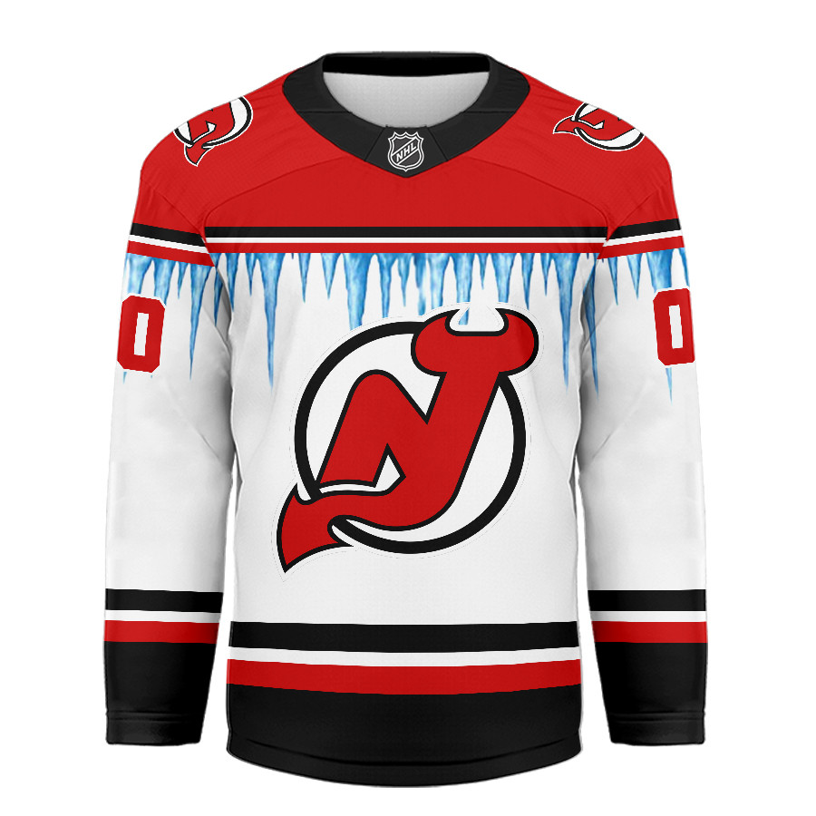 New Jersey Devils Premium NHL Ice Cold Hockey Jersey TTH240559 - Image 2
