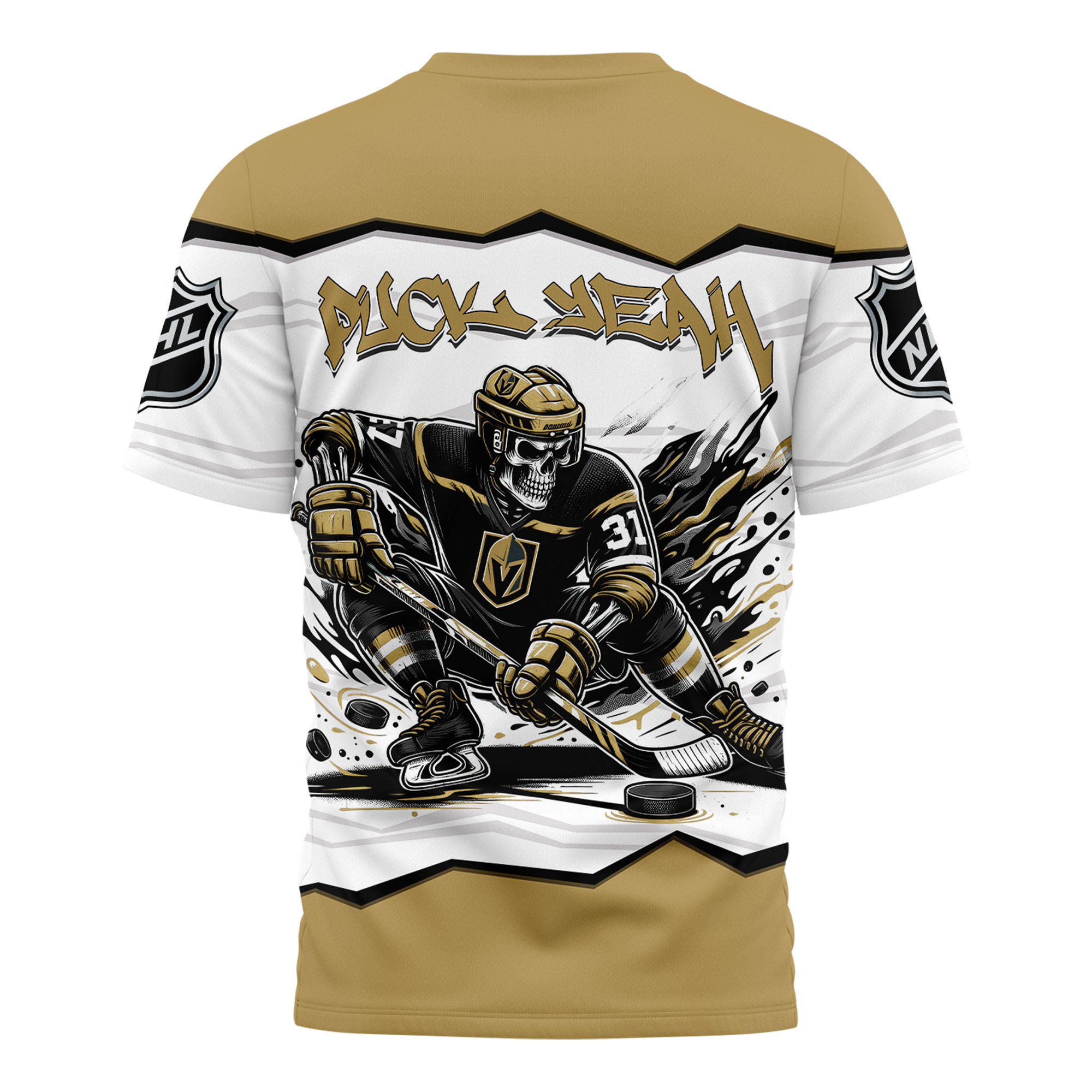 Vegas Golden Knights Premium NHL Puck Yeah 3D Shirt TTH240562 - Image 2
