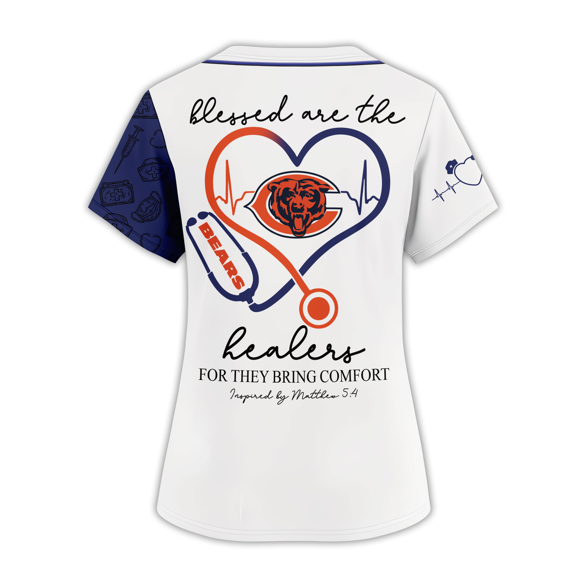 Chicago Bears Premium NFL Faith Hope Healing Shirt TTH240558 - Image 2