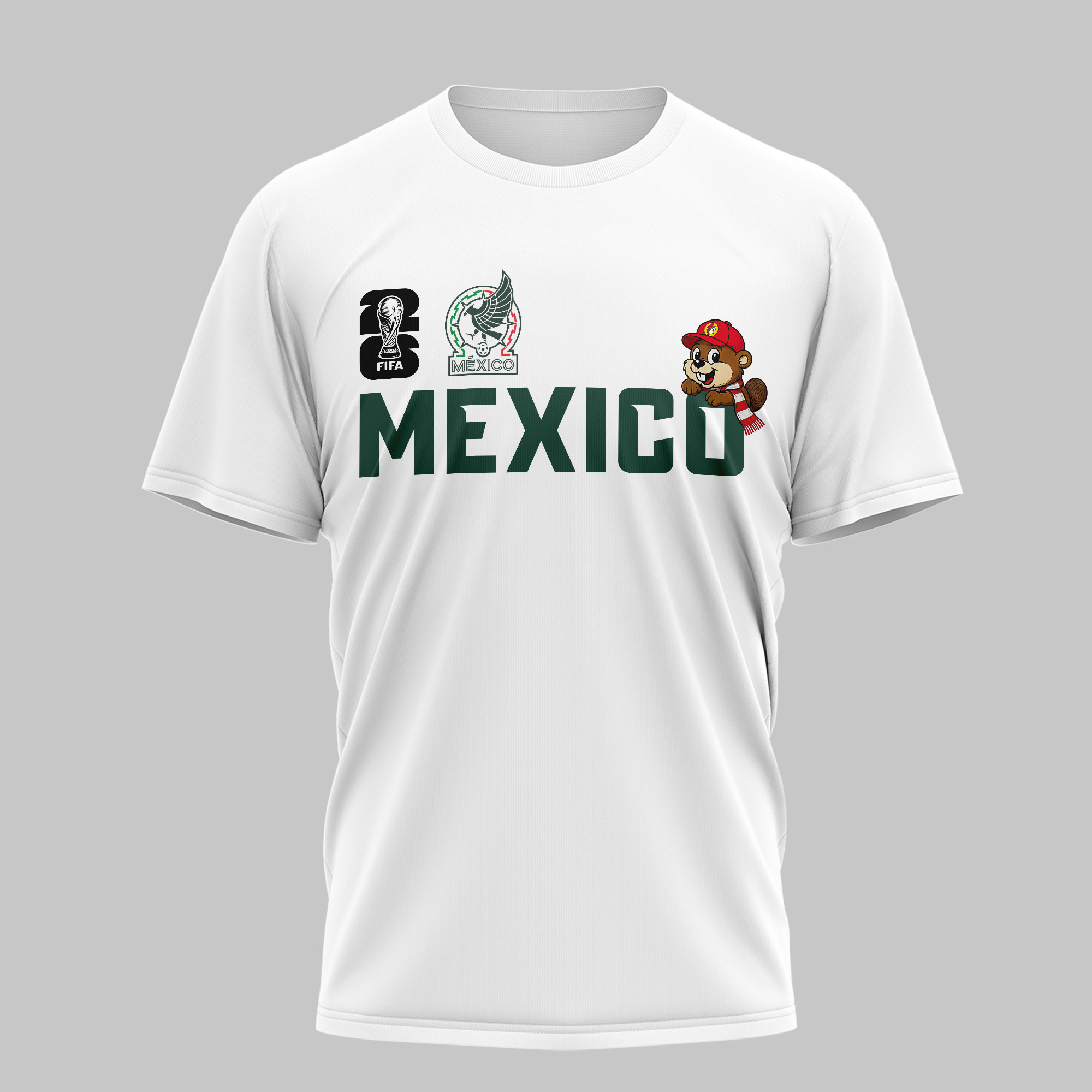 Mexico | Premium World Cup 2026 Golden Trophy 3D Shirt TTH240581 - Image 3