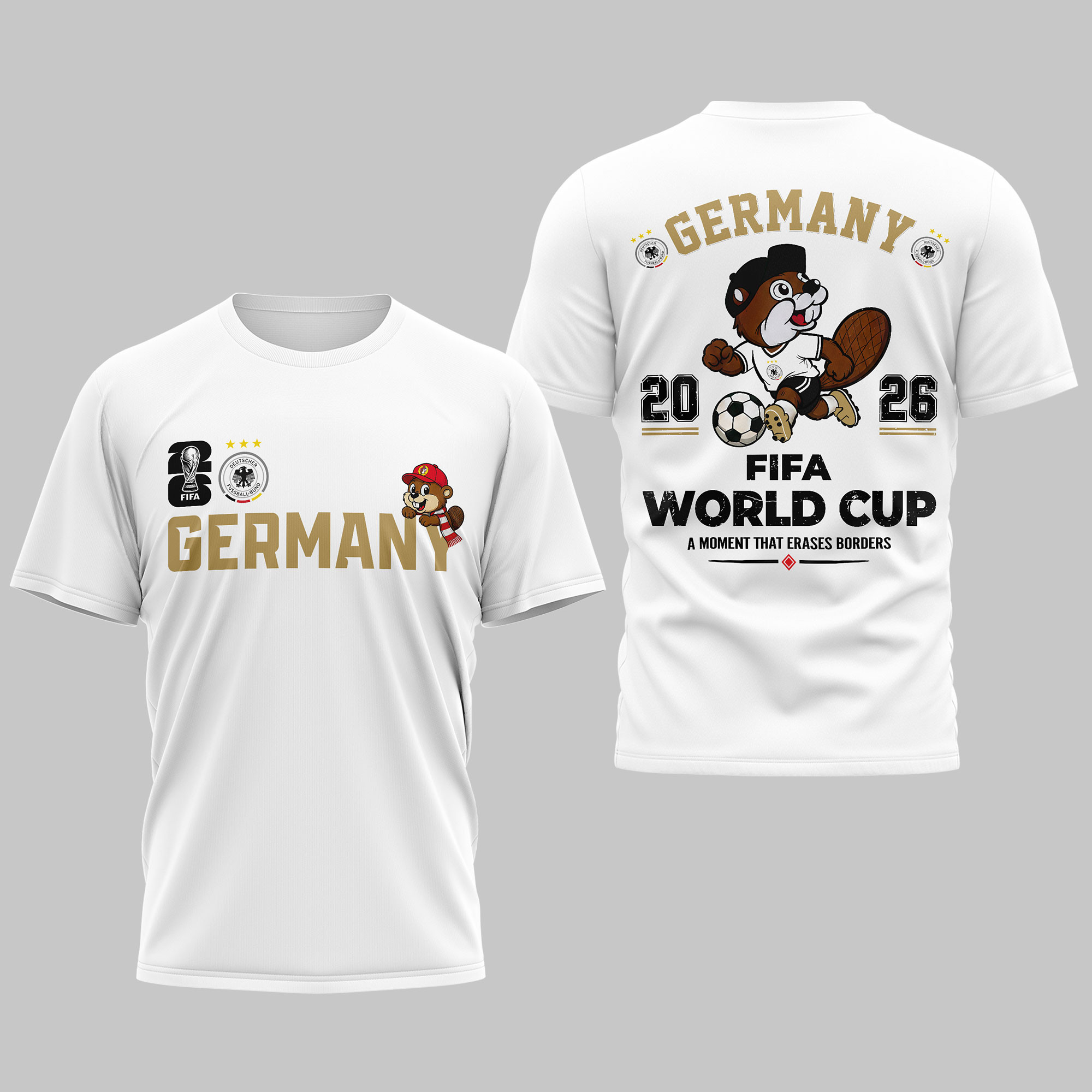 Germany | Premium World Cup 2026 Golden Trophy 3D Shirt TTH240581