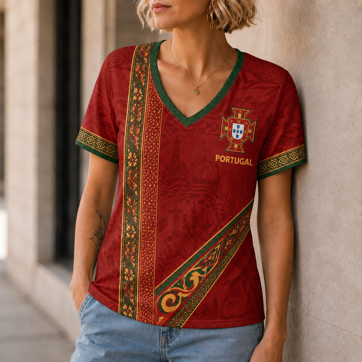 Portugal | Premium World Cup 2026 Nation Pride Women’s V-neck TTH240585