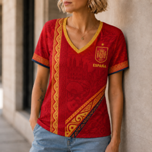 Spain | Premium World Cup 2026 Nation Pride Women’s V-neck TTH240585