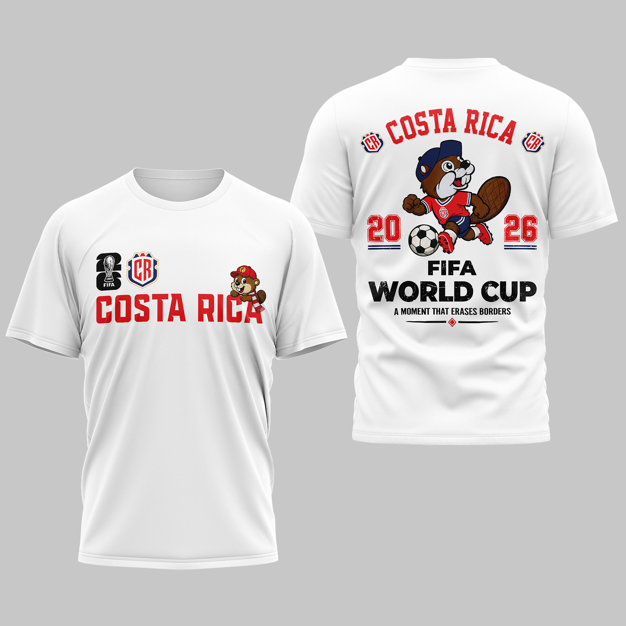 Costa Rica | Premium World Cup 2026 Golden Trophy 3D Shirt TTH240581
