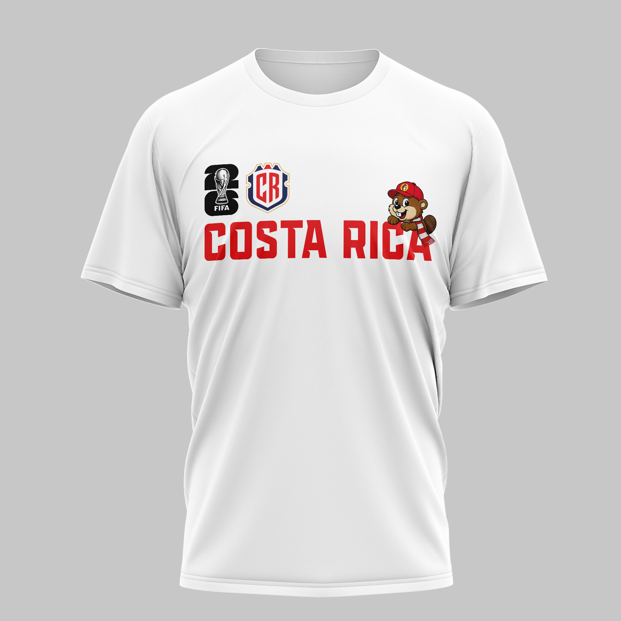 Costa Rica | Premium World Cup 2026 Golden Trophy 3D Shirt TTH240581 - Image 3