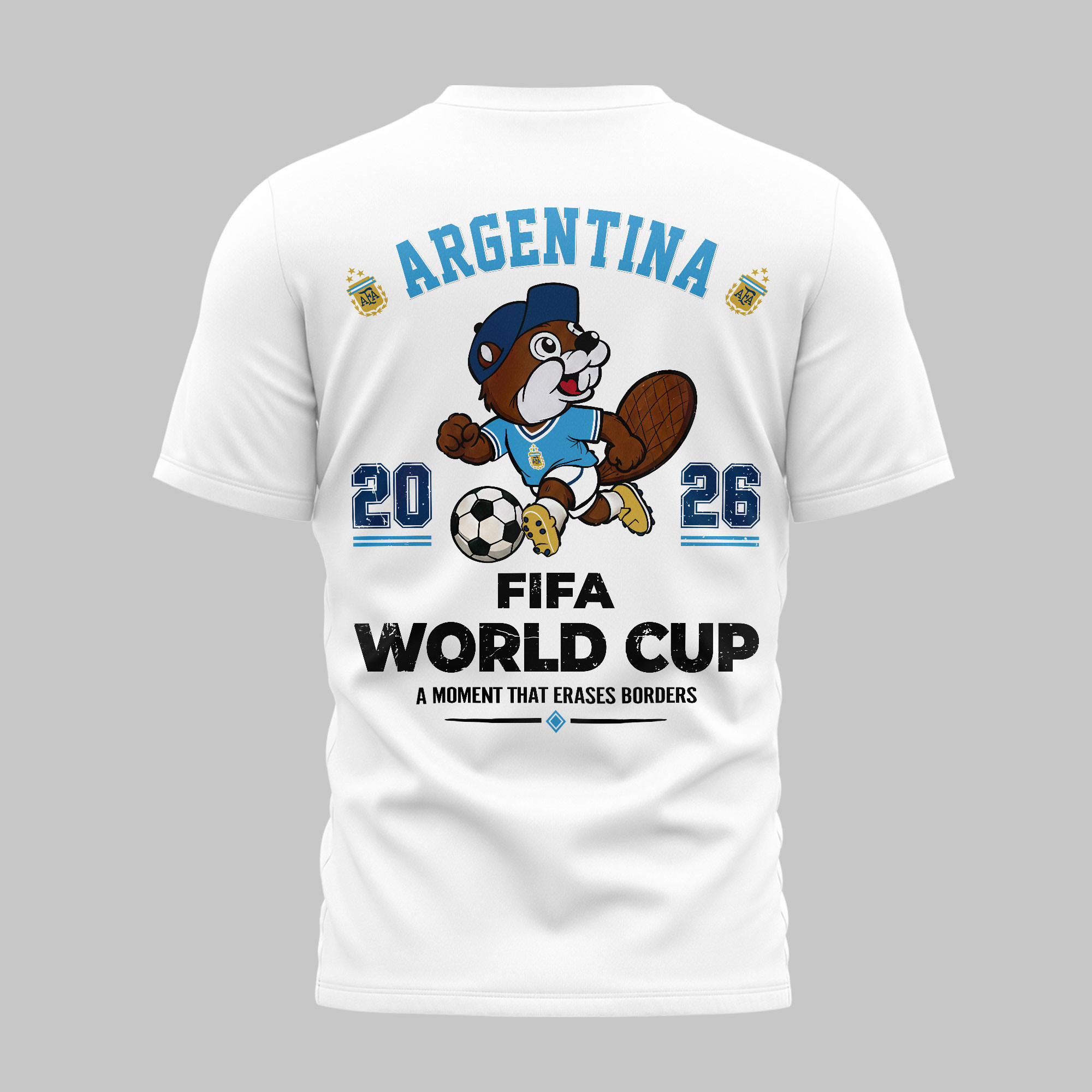 Argentina | Premium World Cup 2026 Golden Trophy 3D Shirt TTH240581 - Image 4