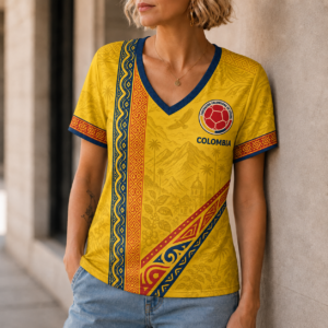Colombia | Premium World Cup 2026 Nation Pride Women’s V-neck TTH240585