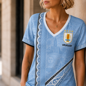 Uruguay | Premium World Cup 2026 Nation Pride Women’s V-neck TTH240585