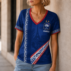 France | Premium World Cup 2026 Nation Pride Women’s V-neck TTH240585