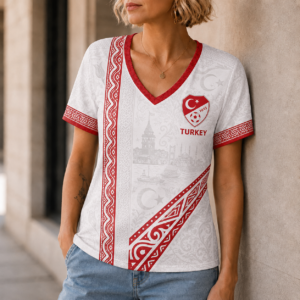 Turkey | Premium World Cup 2026 Nation Pride Women’s V-neck TTH240585
