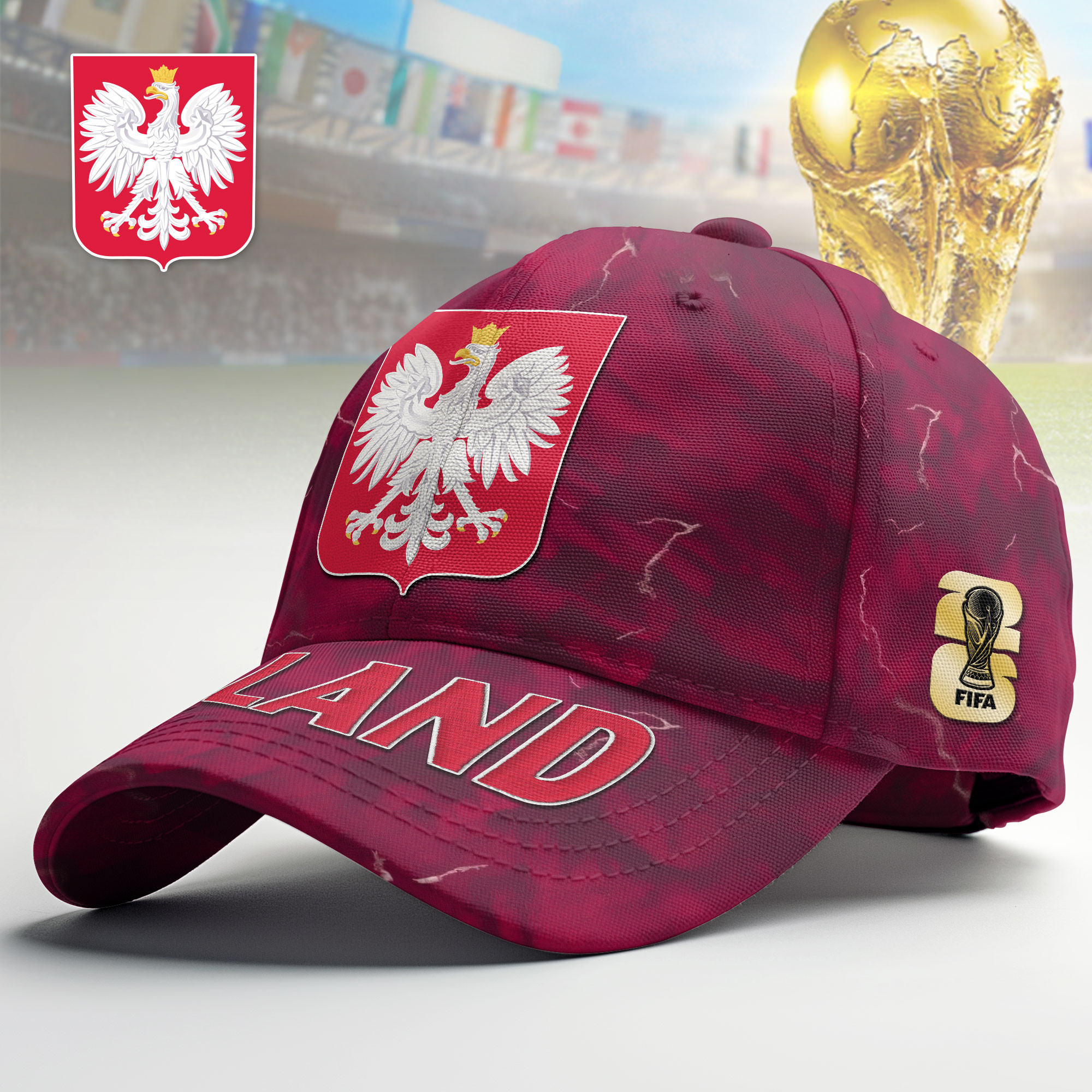 Poland | Premium World Cup 2026 Stadium Energy Cap TTH240583 - Image 2