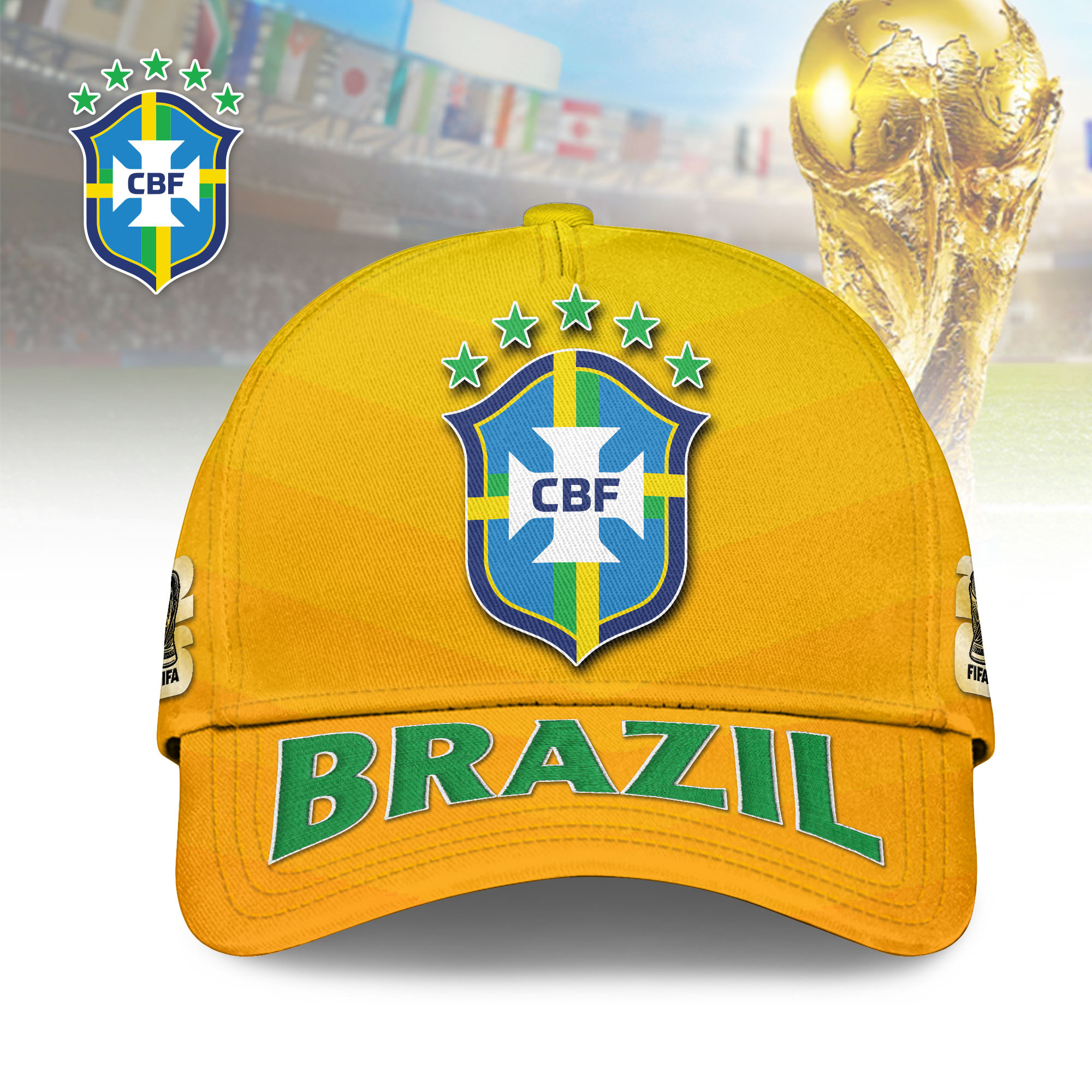 Brazil | Premium World Cup 2026 Stadium Energy Cap TTH240583