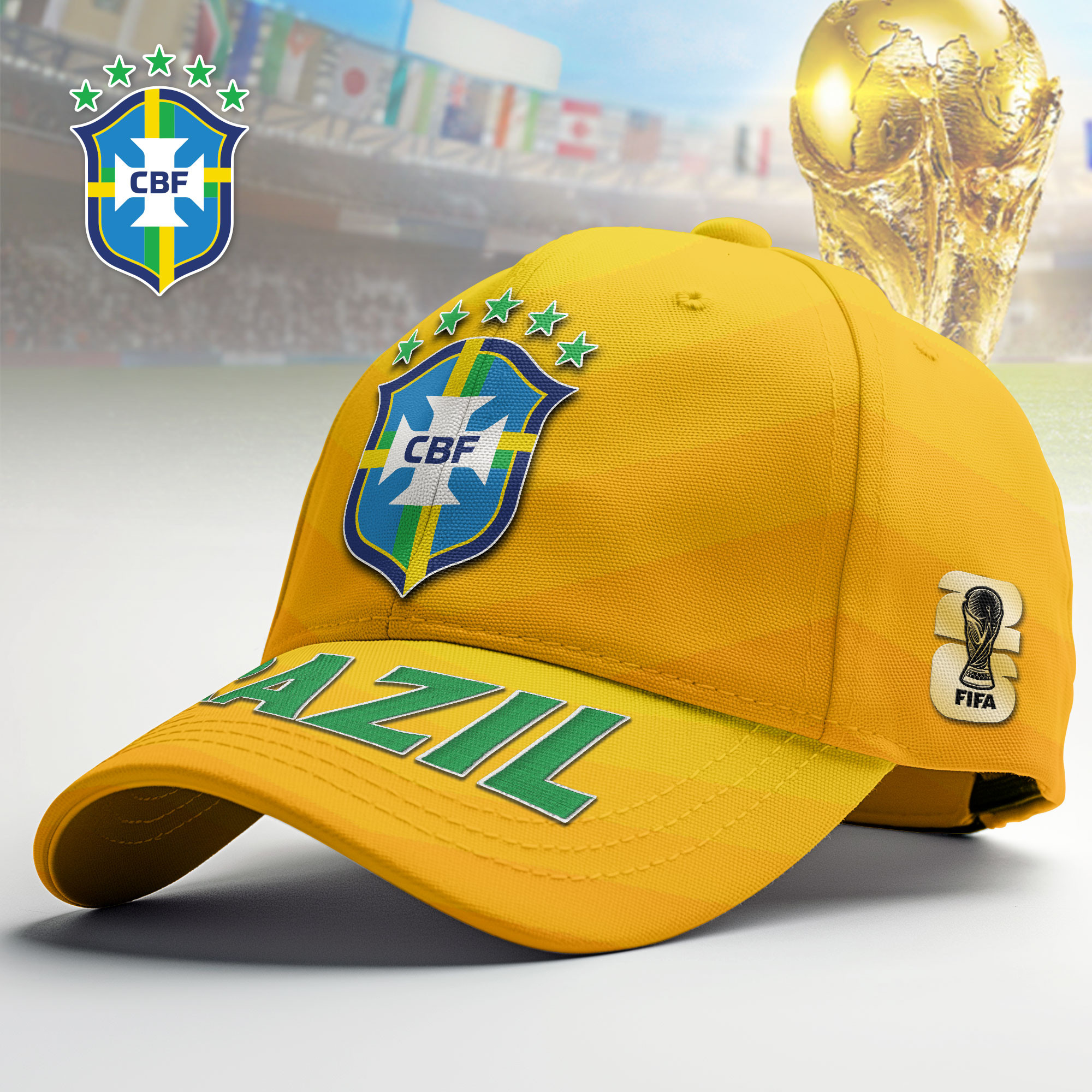 Brazil | Premium World Cup 2026 Stadium Energy Cap TTH240583 - Image 2