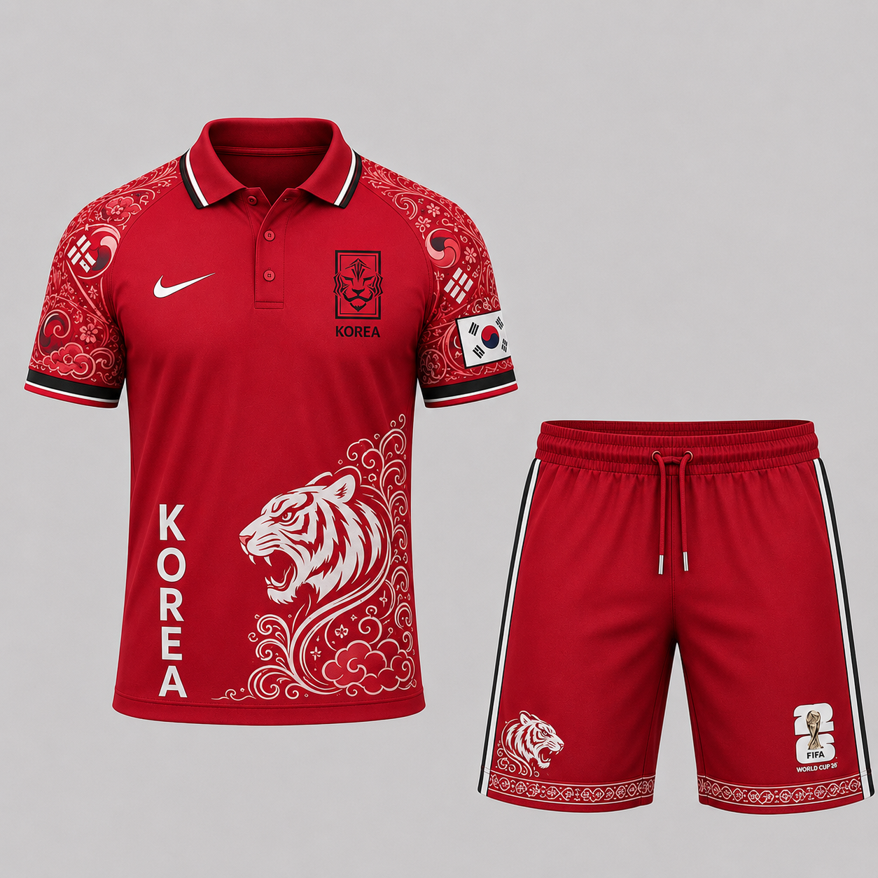 Korea Republic | Premium World Cup 2026 Polo Short Set TTH240593
