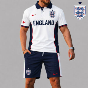 England | Premium World Cup 2026 Polo And Short Set TTH240586