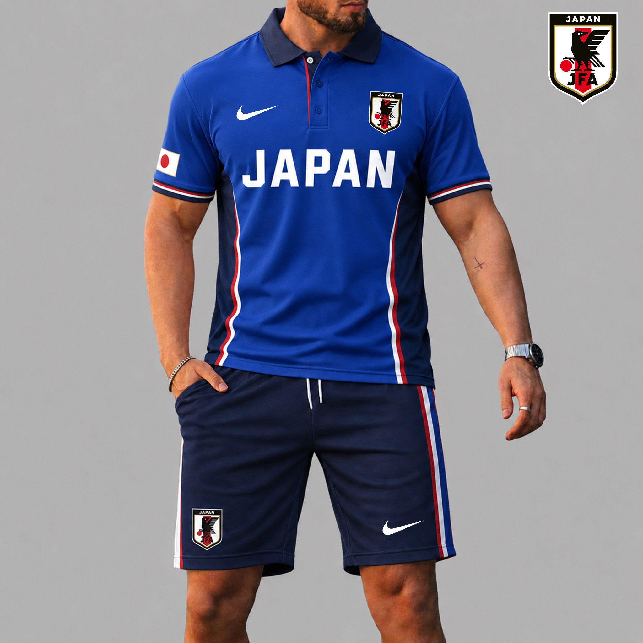 Japan | Premium World Cup 2026 Polo And Short Set TTH240586