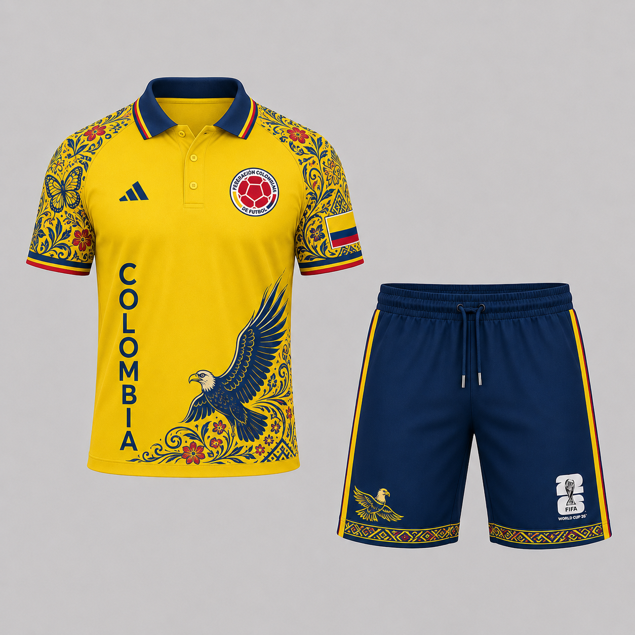 Colombia | Premium World Cup 2026 Polo Short Set TTH240593