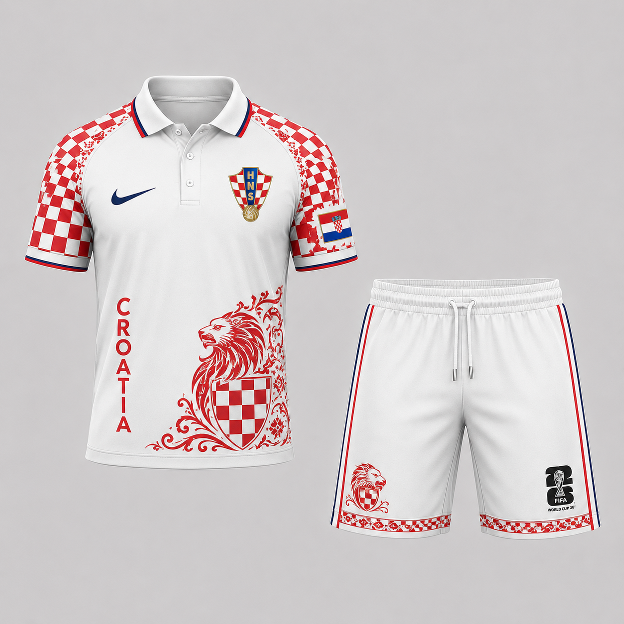 Croatia | Premium World Cup 2026 Polo Short Set TTH240593