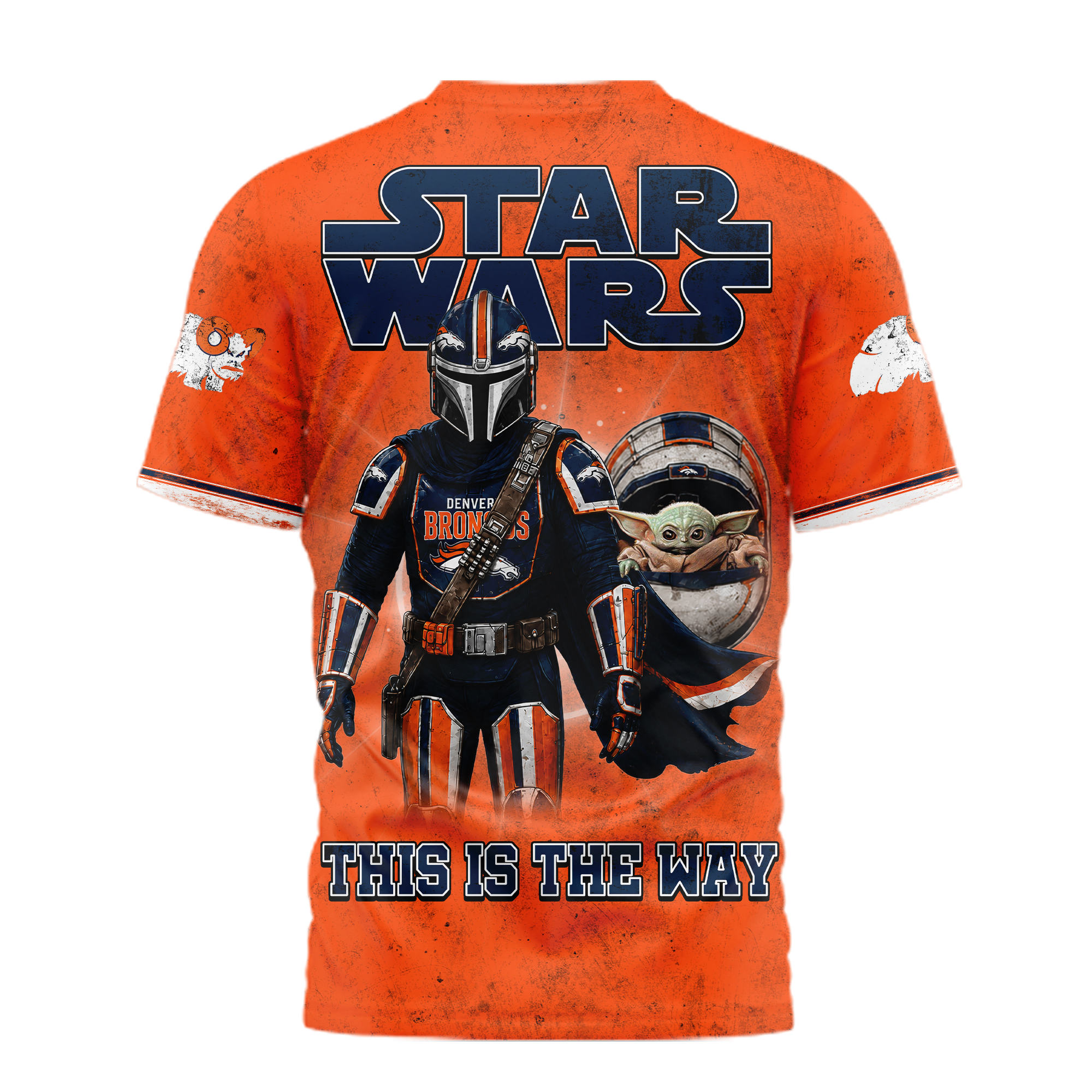 Denver Broncos | Premium NFL This Is The Way Star Wars 3D Shirt TTH240588 - Image 2