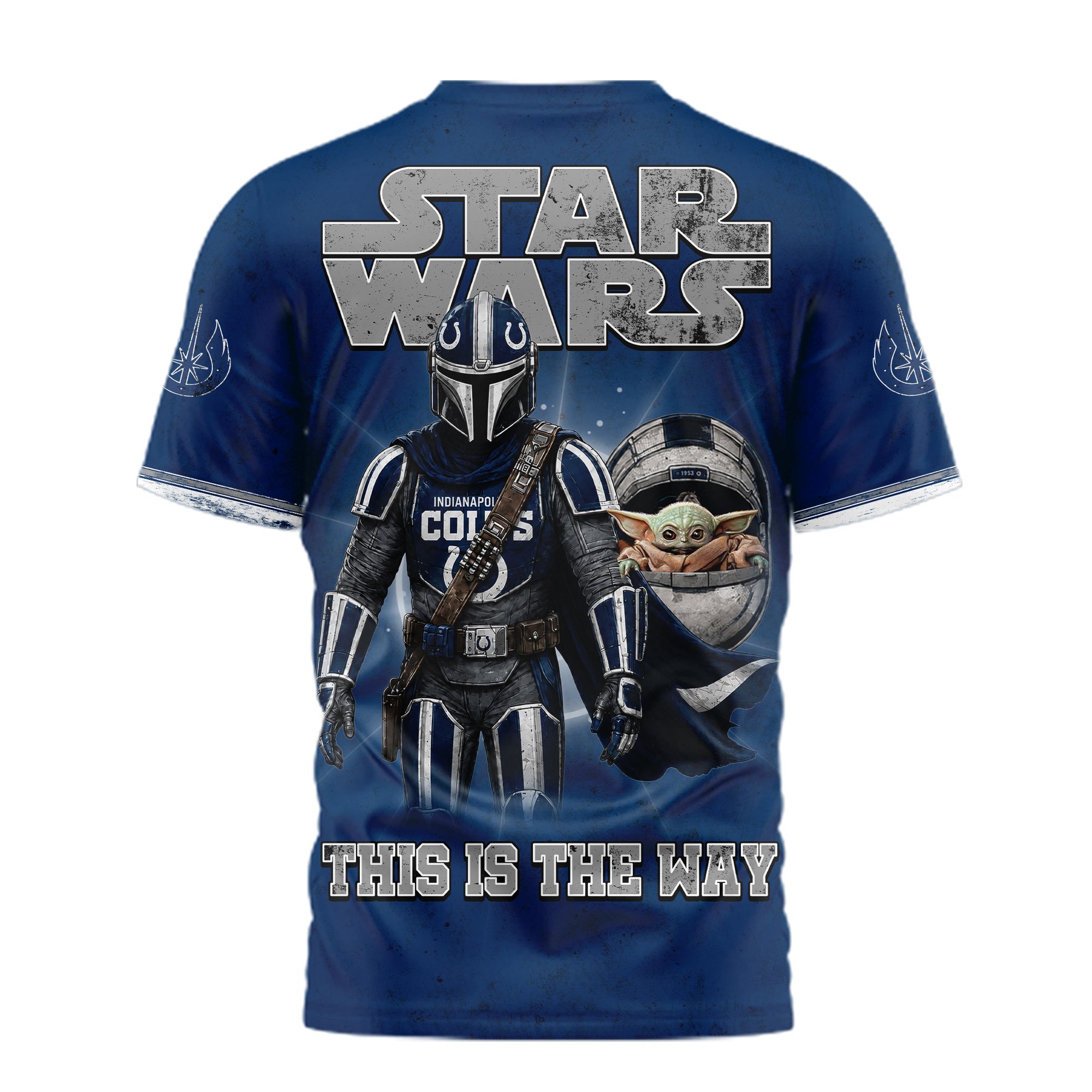 Indianapolis Colts | Premium NFL This Is The Way Star Wars 3D Shirt TTH240588 - Image 2