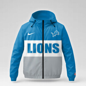 Detroit Lions x Premium NFL Strength Through Christ Windbreaker Jacket TTH260500