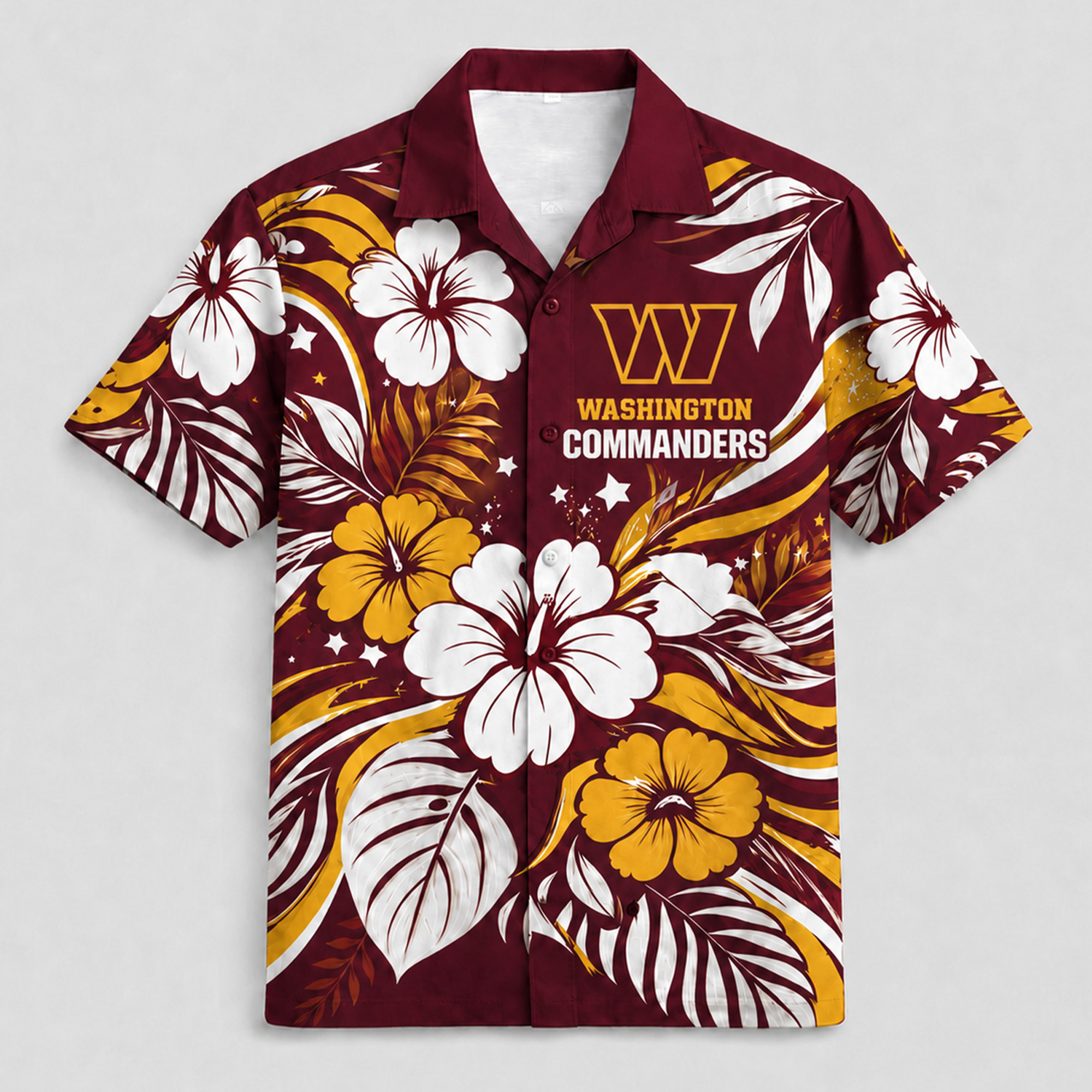 Washington Commanders x Premium NFL Floral Hawaii Set TTH260501 - Image 2