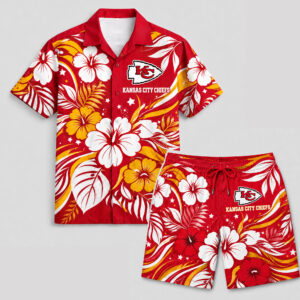 Kansas City Chiefs x Premium NFL Floral Hawaii Set TTH260501